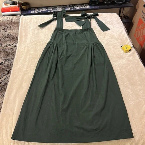 🇿🇦 L, AK JP brand dress from a swanky boutique in Cape Town. Forest Green NWOT - Picture 15 of 16